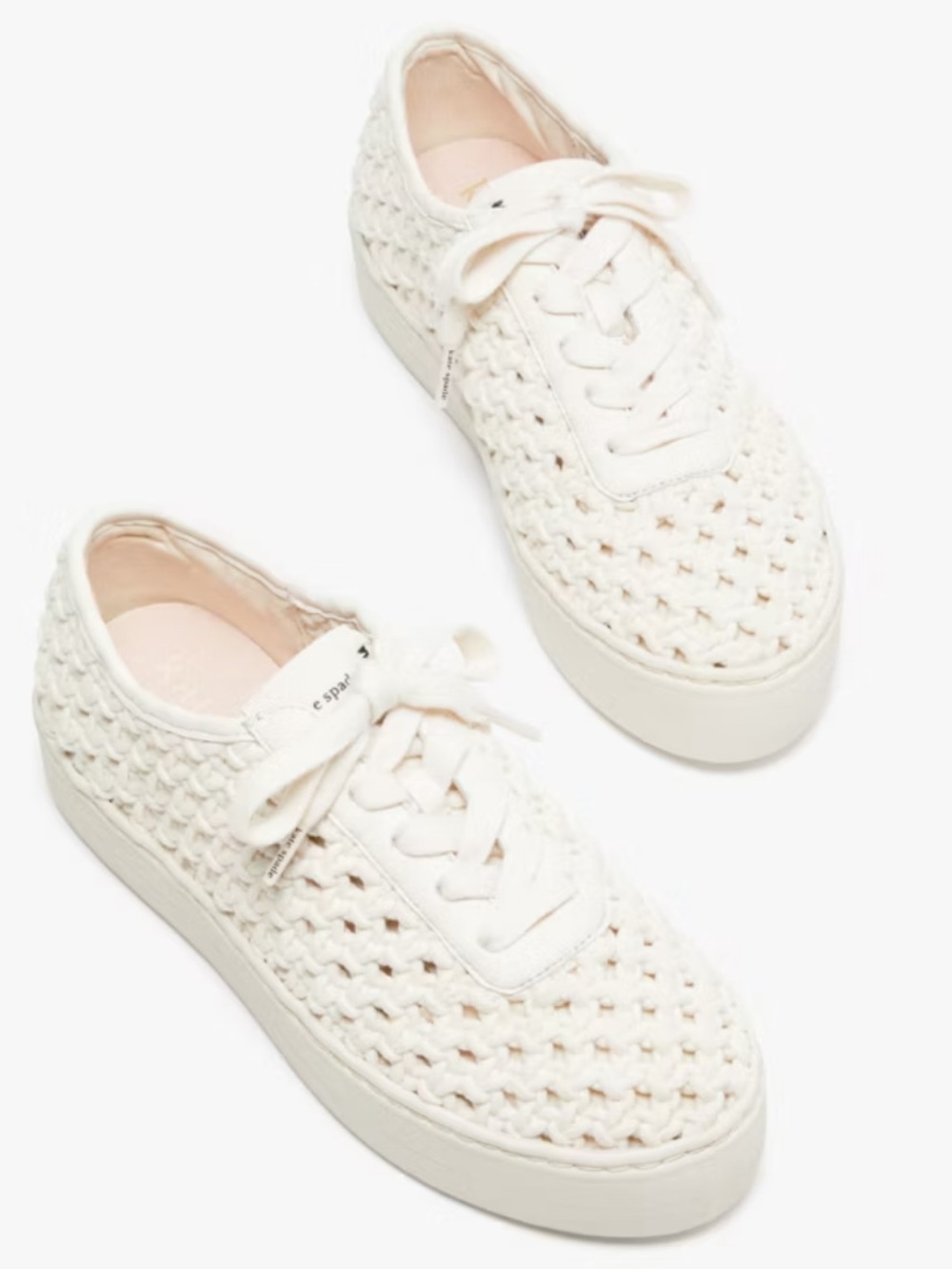 Kate Spade Serve Crochet Sneakers EUC